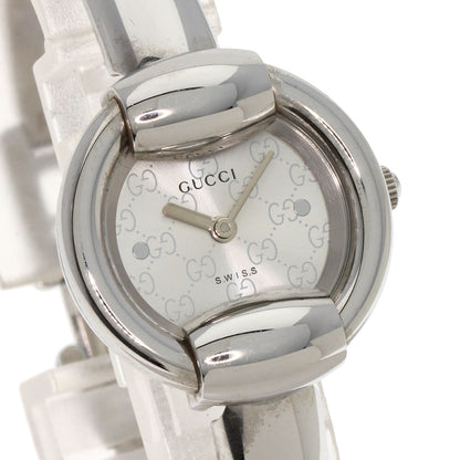 GUCCI グッチ 1400L ラウンドフェイス 腕時計 SS レディース 中古