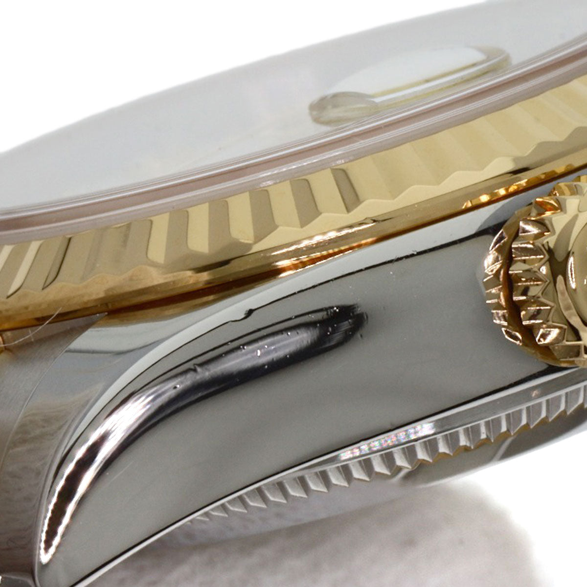 ROLEX ロレックス 179173G デイトジャスト 10P ダイヤモンド 腕時計 SS レディース 中古