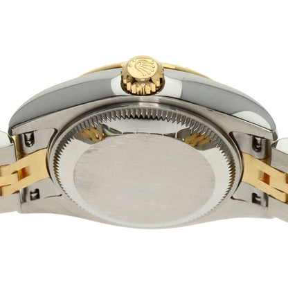 ROLEX ロレックス 179173G デイトジャスト 10P ダイヤモンド 腕時計 SS レディース 中古
