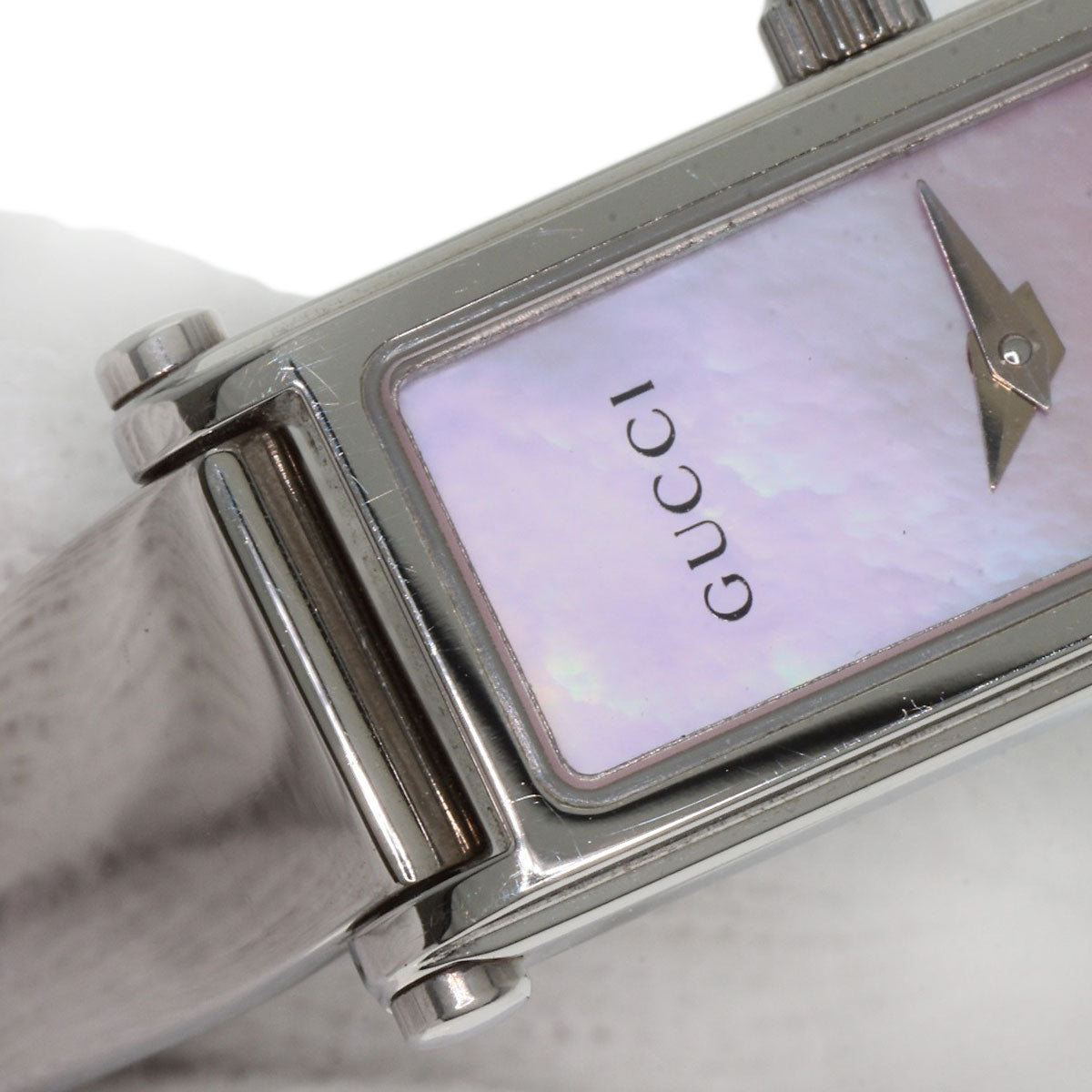 GUCCI グッチ 1500L スクエアフェイス 腕時計 SS レディース 中古