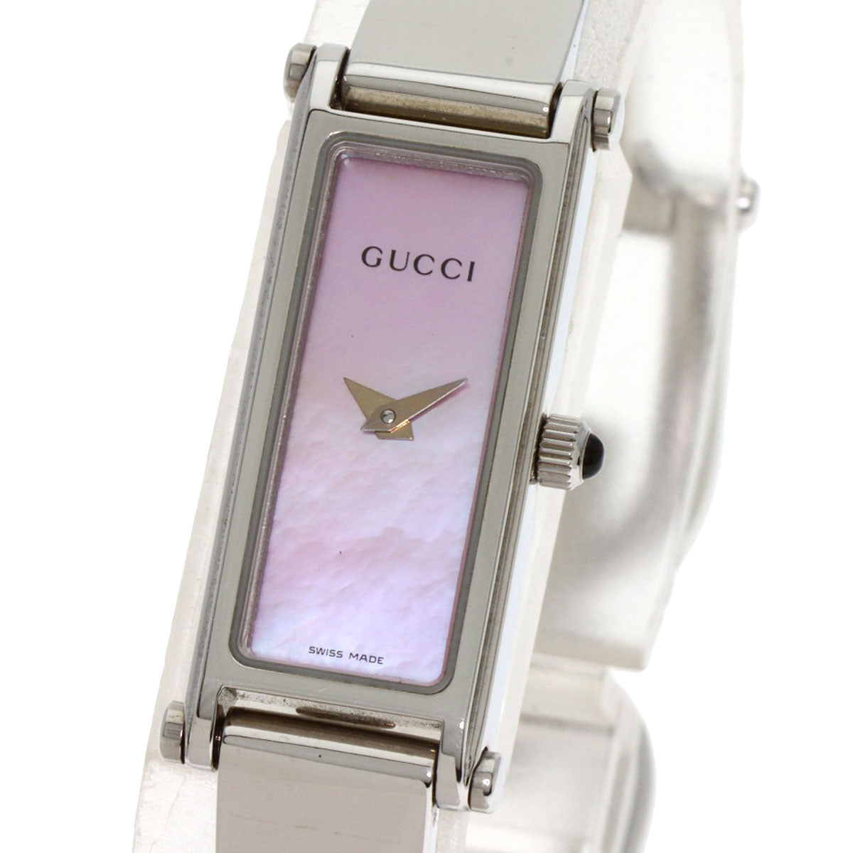 GUCCI グッチ 1500L スクエアフェイス 腕時計 SS レディース 中古