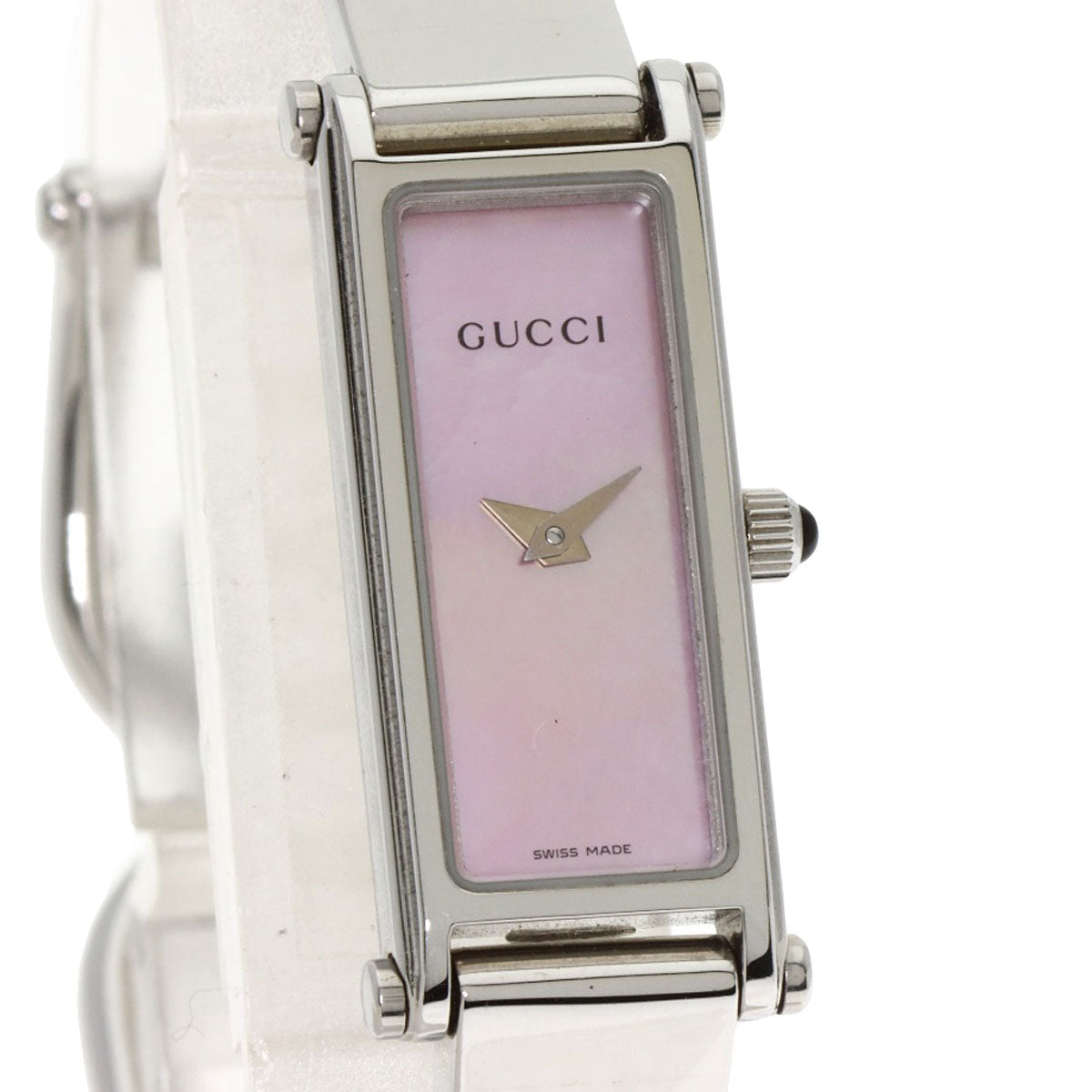 GUCCI グッチ 1500L スクエアフェイス 腕時計 SS レディース 中古