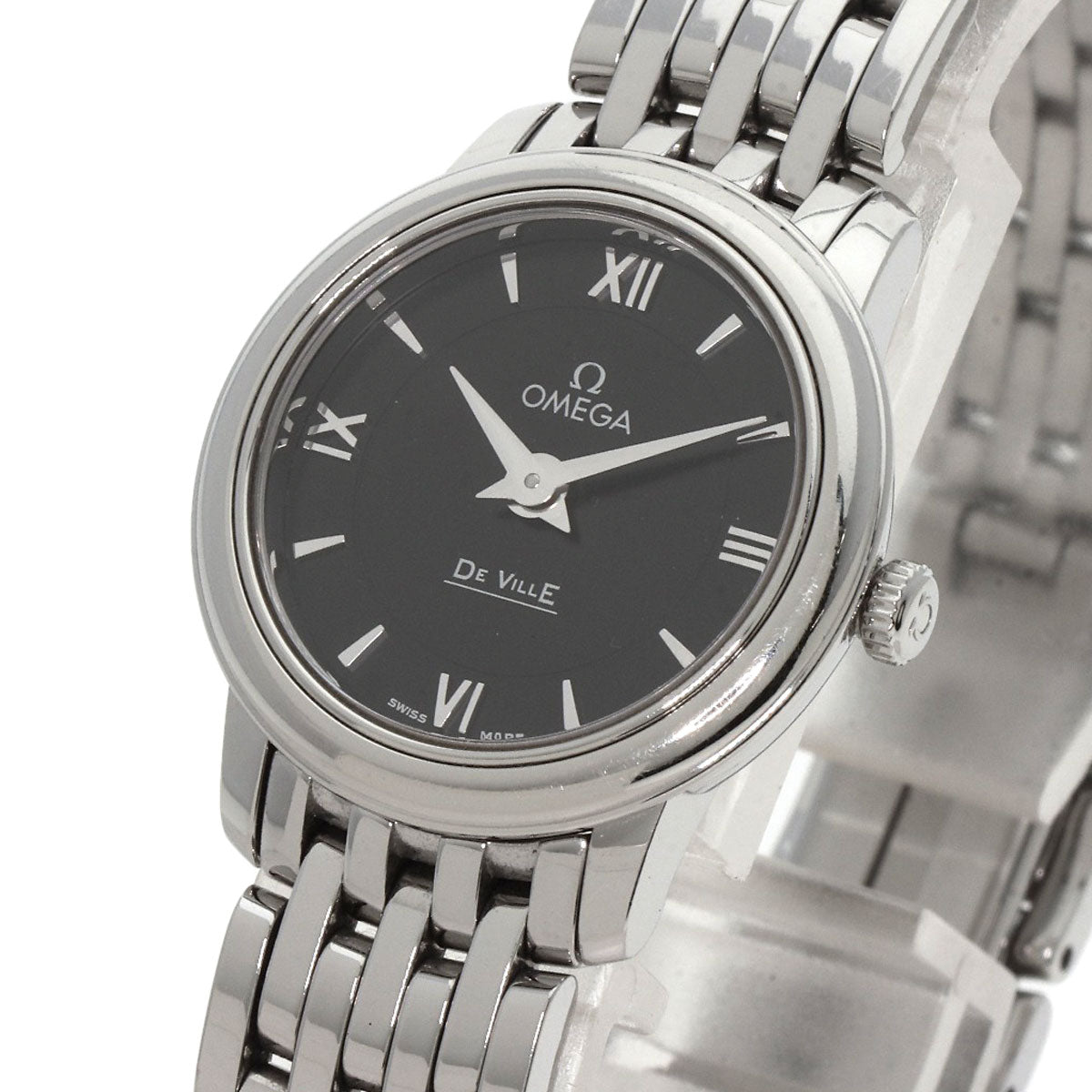 OMEGA オメガ 4570.52 デビル プレステージ 腕時計 SS レディース 中古