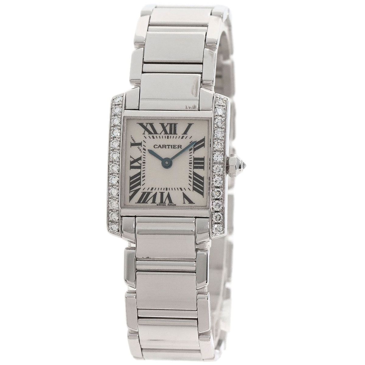 CARTIER カルティエ WE1002S3 タンクフランセーズ SM 腕時計 K18WG レディース 中古