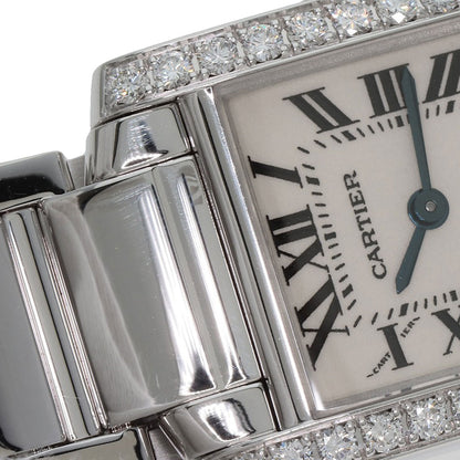 CARTIER カルティエ WE1002S3 タンクフランセーズ SM 腕時計 K18WG レディース 中古