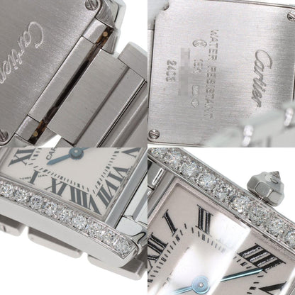 CARTIER カルティエ WE1002S3 タンクフランセーズ SM 腕時計 K18WG レディース 中古