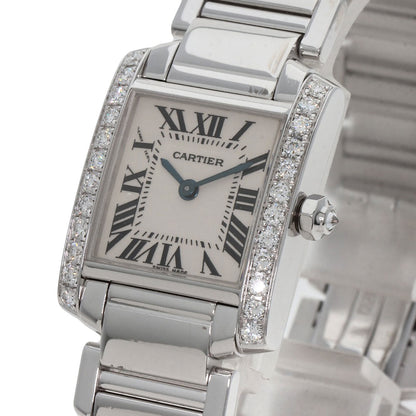 CARTIER カルティエ WE1002S3 タンクフランセーズ SM 腕時計 K18WG レディース 中古