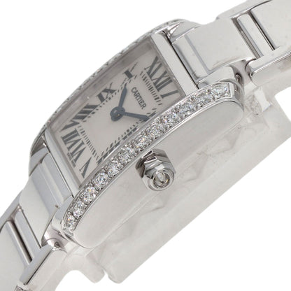 CARTIER カルティエ WE1002S3 タンクフランセーズ SM 腕時計 K18WG レディース 中古