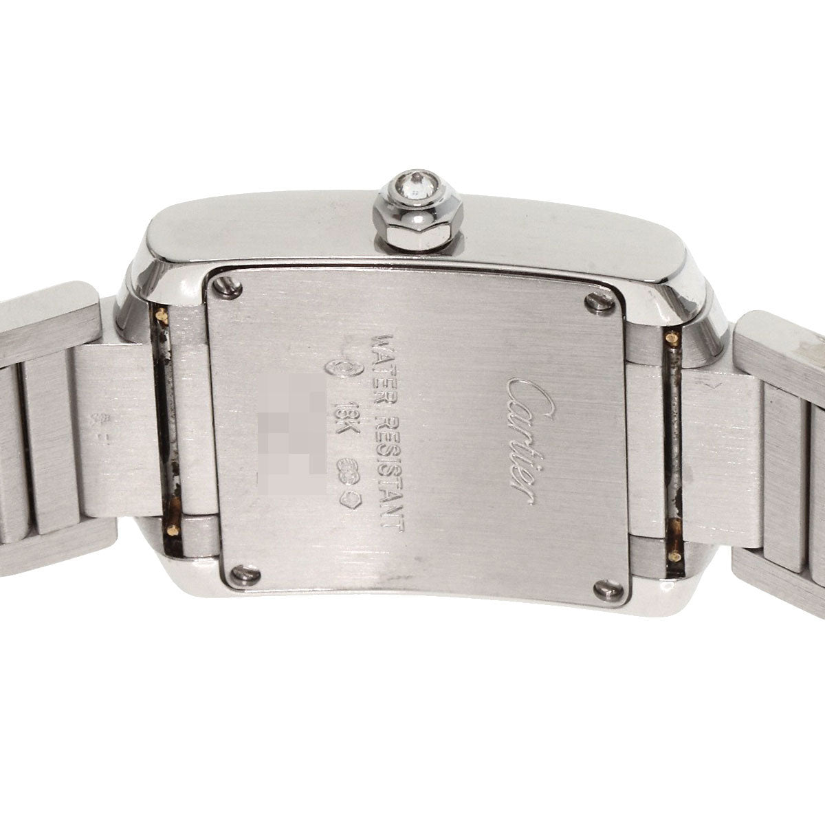 CARTIER カルティエ WE1002S3 タンクフランセーズ SM 腕時計 K18WG レディース 中古