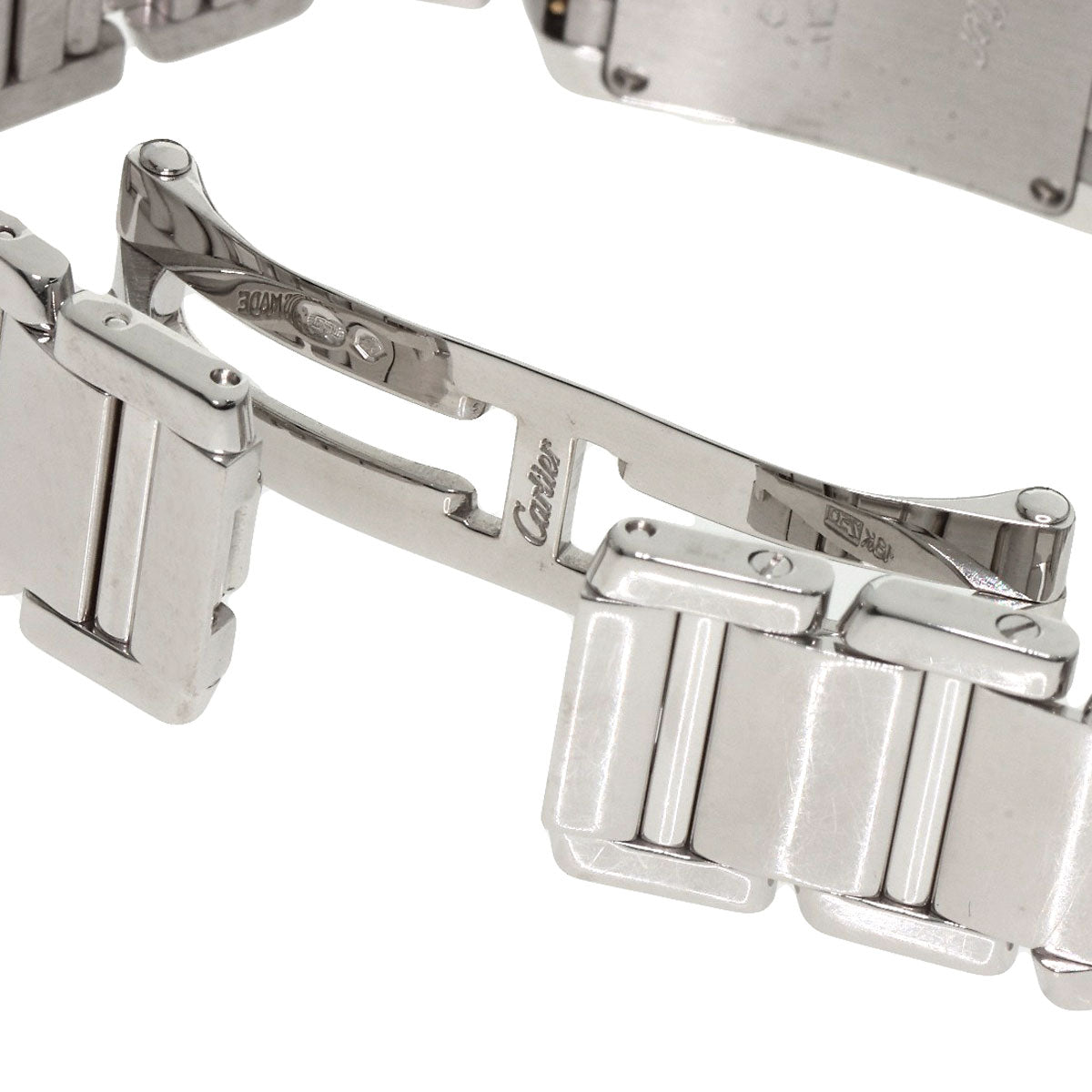 CARTIER カルティエ WE1002S3 タンクフランセーズ SM 腕時計 K18WG レディース 中古