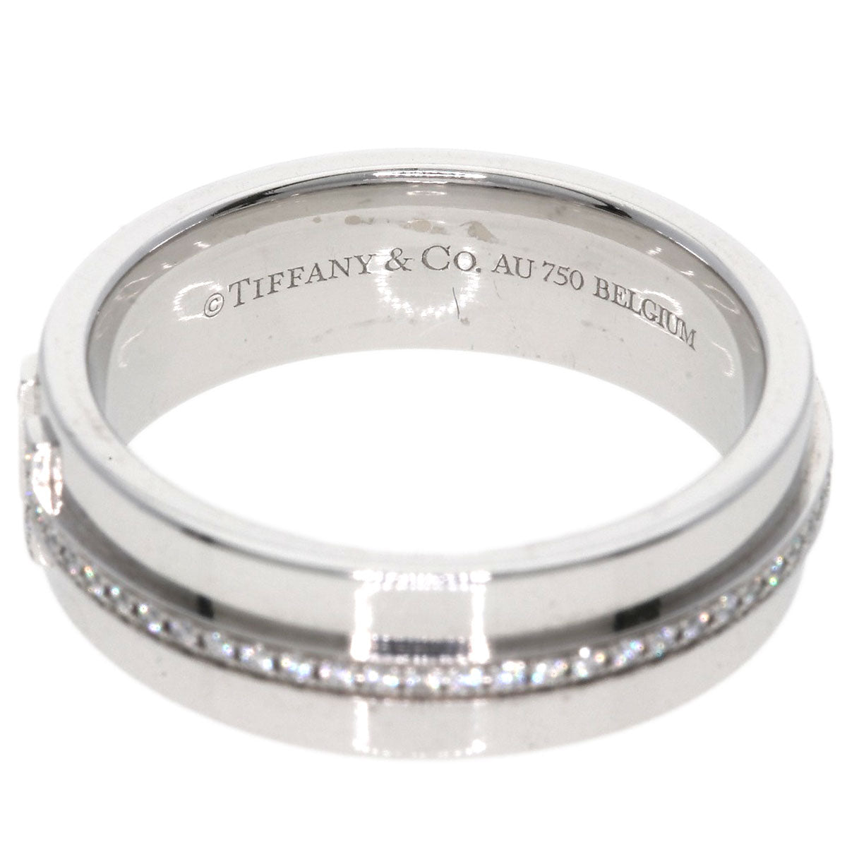 TIFFANY&Co. ティファニー T TWO ダイヤモンド リング・指輪 K18WG レディース 中古