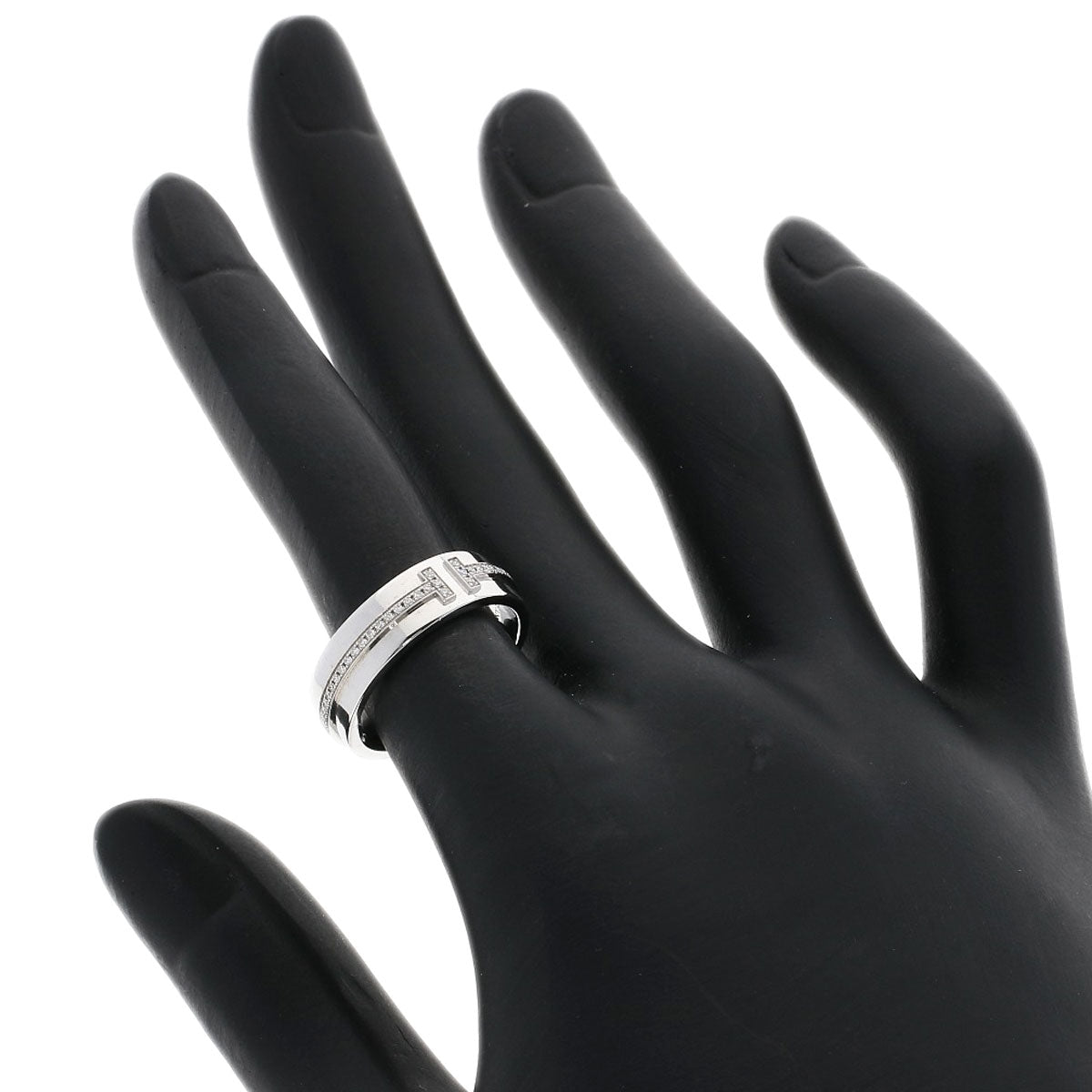 TIFFANY&Co. ティファニー T TWO ダイヤモンド リング・指輪 K18WG レディース 中古
