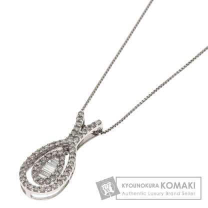 SELECT JEWELRY セレクトジュエリー ダイヤモンド ネックレス K18WG レディース 中古