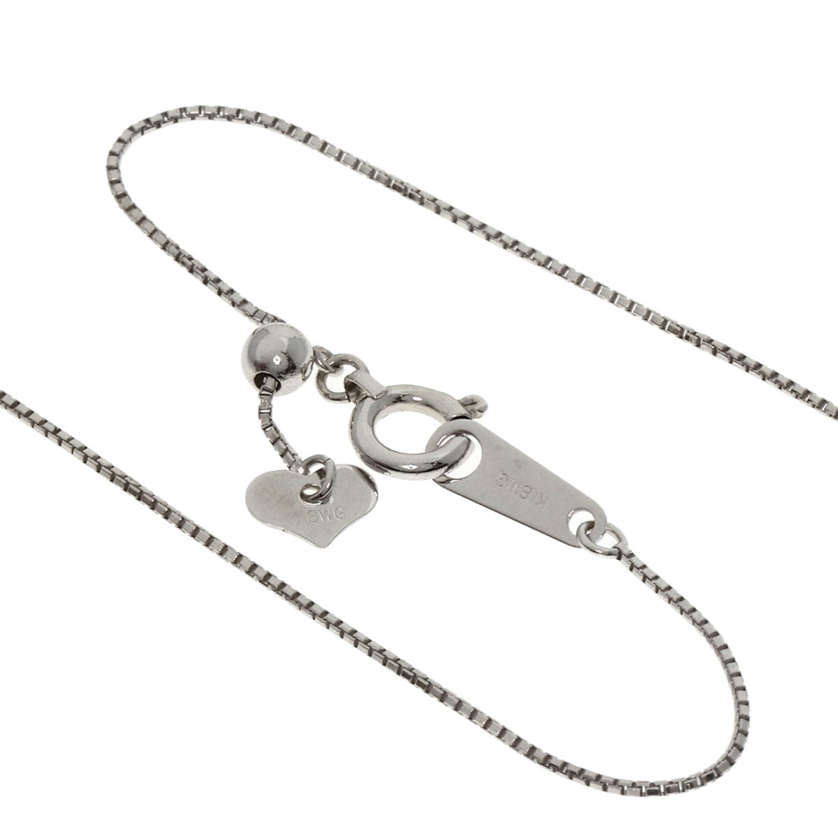 SELECT JEWELRY セレクトジュエリー ダイヤモンド ネックレス K18WG レディース 中古