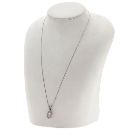 SELECT JEWELRY セレクトジュエリー ダイヤモンド ネックレス K18WG レディース 中古
