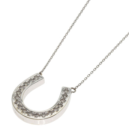 SELECT JEWELRY セレクトジュエリー ダイヤモンド ネックレス K18WG レディース 中古