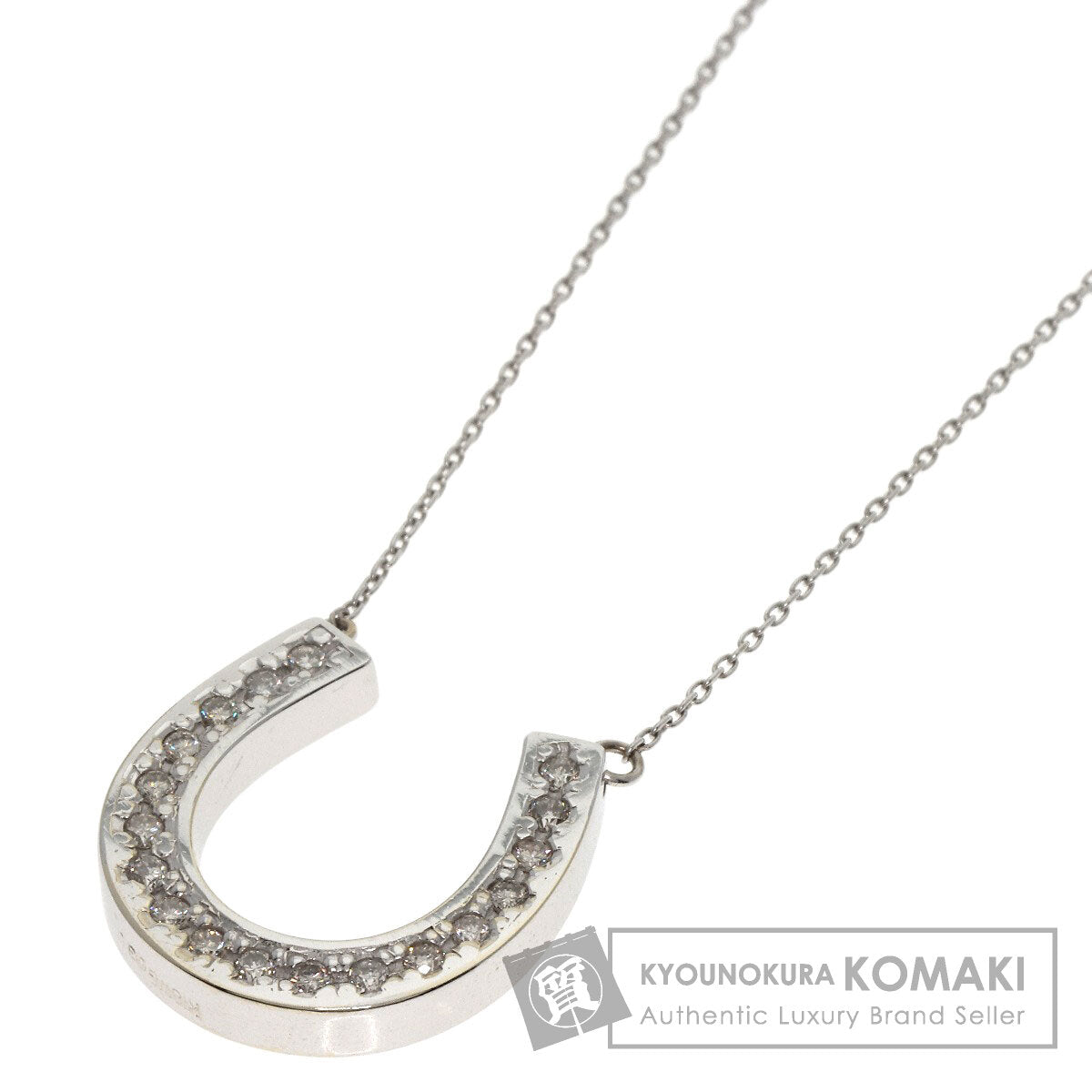 SELECT JEWELRY セレクトジュエリー ダイヤモンド ネックレス K18WG レディース 中古