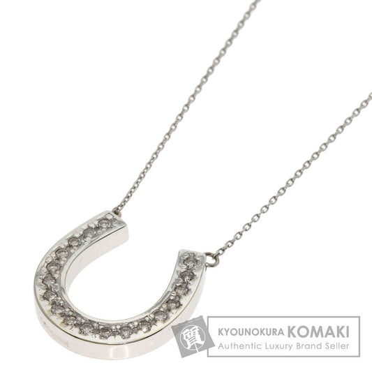 SELECT JEWELRY セレクトジュエリー ダイヤモンド ネックレス K18WG レディース 中古