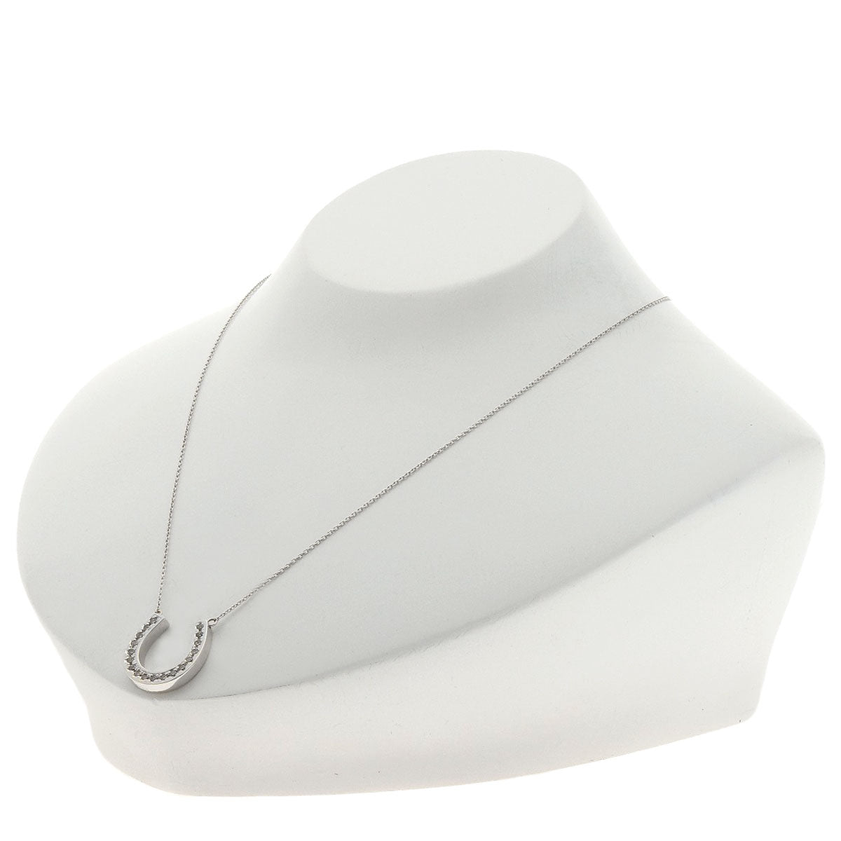 SELECT JEWELRY セレクトジュエリー ダイヤモンド ネックレス K18WG レディース 中古