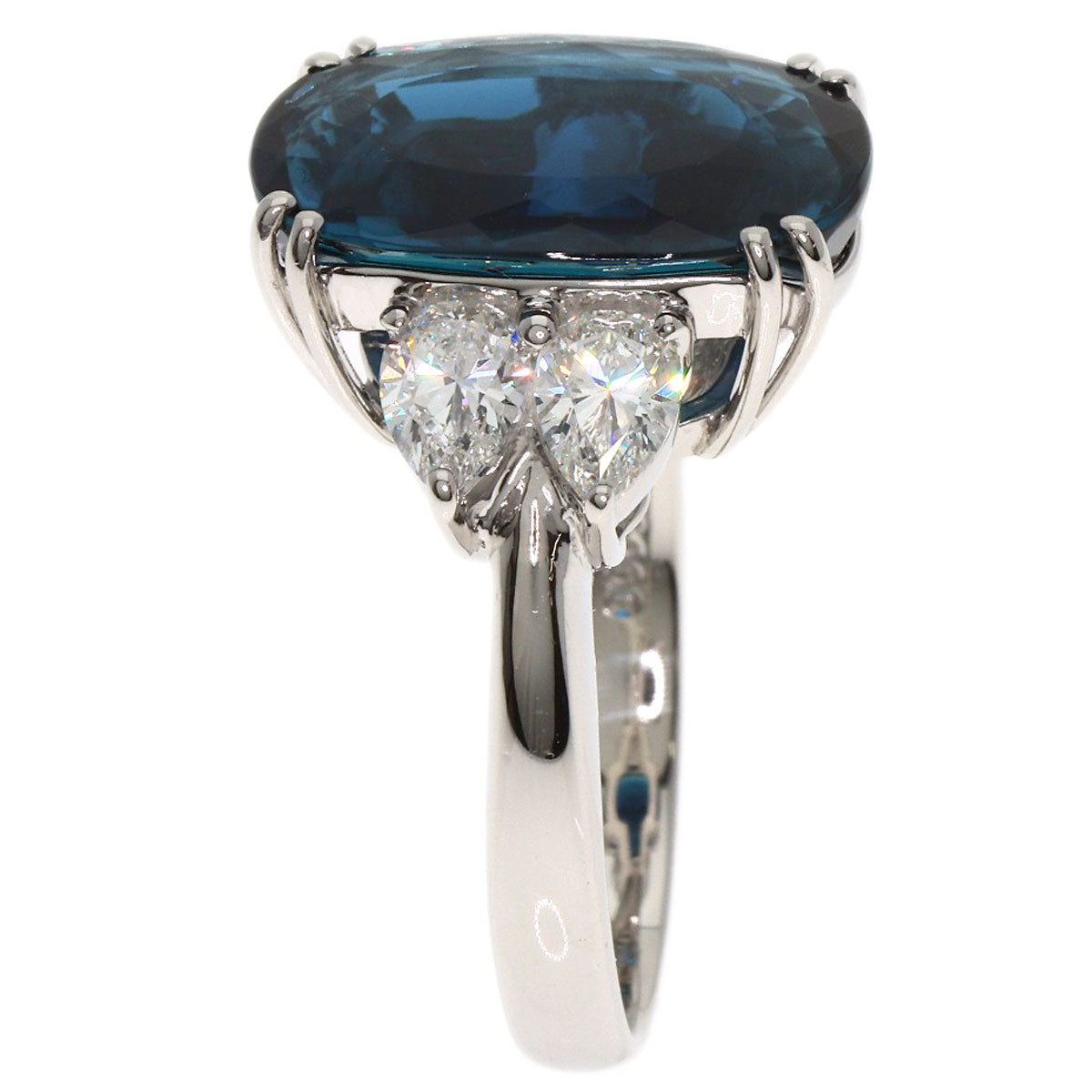 SELECT JEWELRY セレクトジュエリー トルマリン ダイヤモンド リング・指輪 PT900 レディース 中古