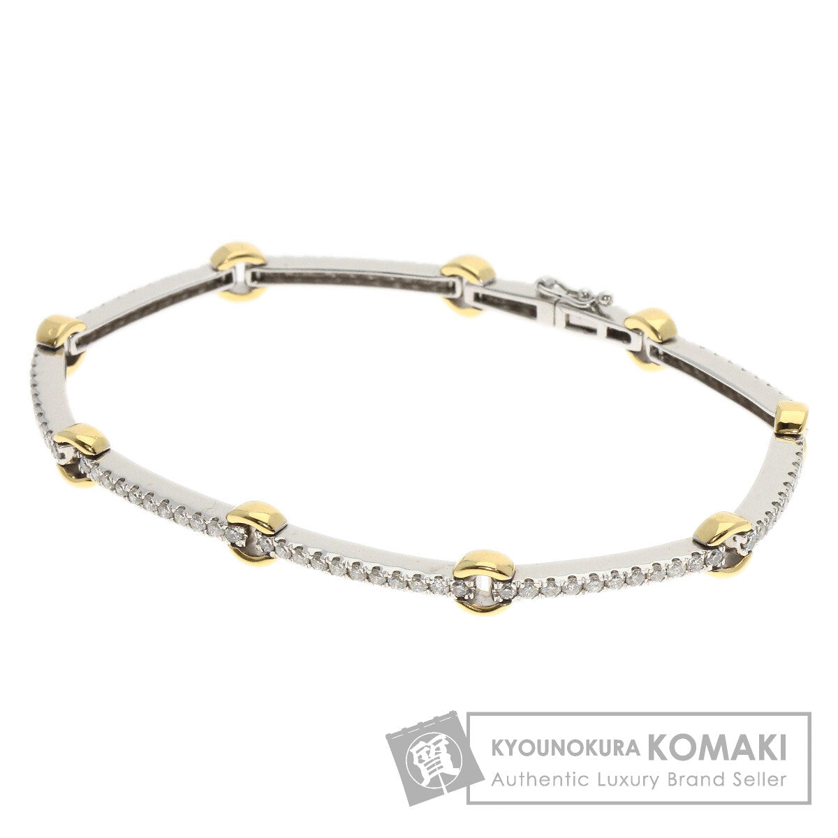 SELECT JEWELRY セレクトジュエリー ダイヤモンド ブレスレット K18WG レディース 中古