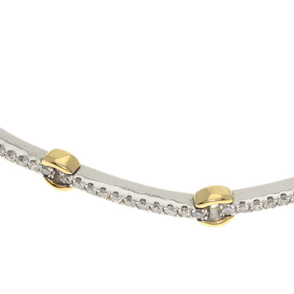 SELECT JEWELRY セレクトジュエリー ダイヤモンド ブレスレット K18WG レディース 中古
