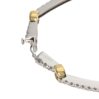 SELECT JEWELRY セレクトジュエリー ダイヤモンド ブレスレット K18WG レディース 中古