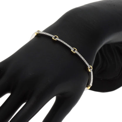 SELECT JEWELRY セレクトジュエリー ダイヤモンド ブレスレット K18WG レディース 中古