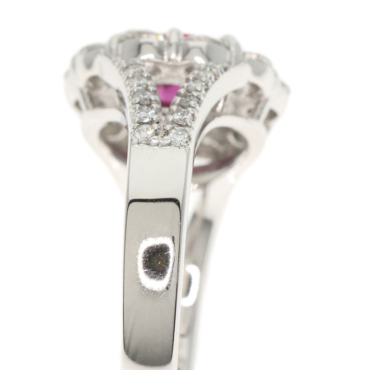 SELECT JEWELRY セレクトジュエリー ルビー ダイヤモンド リング・指輪 PT900 レディース 中古