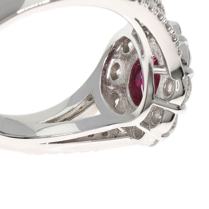 SELECT JEWELRY セレクトジュエリー ルビー ダイヤモンド リング・指輪 PT900 レディース 中古