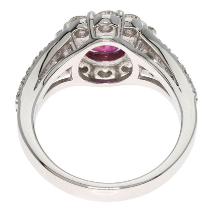 SELECT JEWELRY セレクトジュエリー ルビー ダイヤモンド リング・指輪 PT900 レディース 中古
