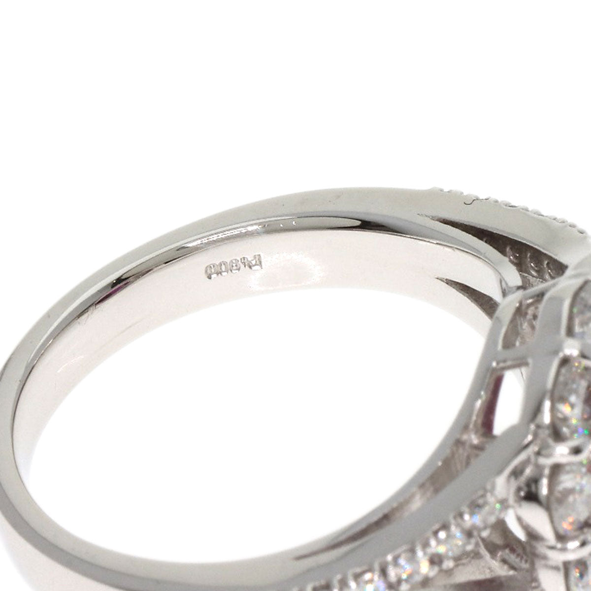 SELECT JEWELRY セレクトジュエリー ルビー ダイヤモンド リング・指輪 PT900 レディース 中古