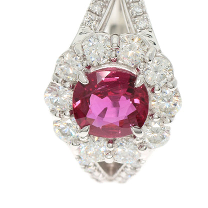 SELECT JEWELRY セレクトジュエリー ルビー ダイヤモンド リング・指輪 PT900 レディース 中古