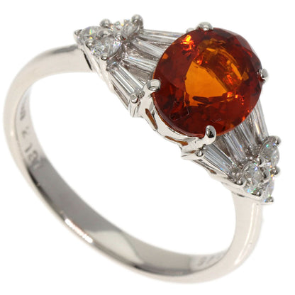 SELECT JEWELRY セレクトジュエリー シトリン ダイヤモンド リング・指輪 PT900 レディース 中古