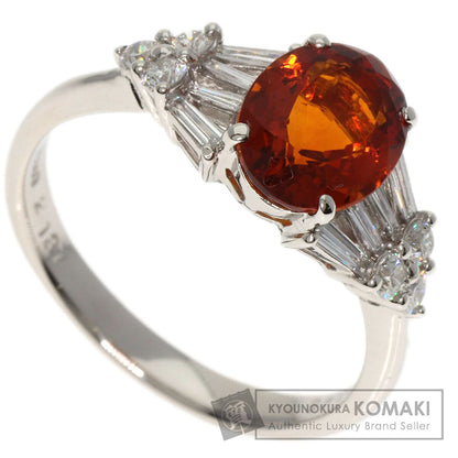 SELECT JEWELRY セレクトジュエリー シトリン ダイヤモンド リング・指輪 PT900 レディース 中古