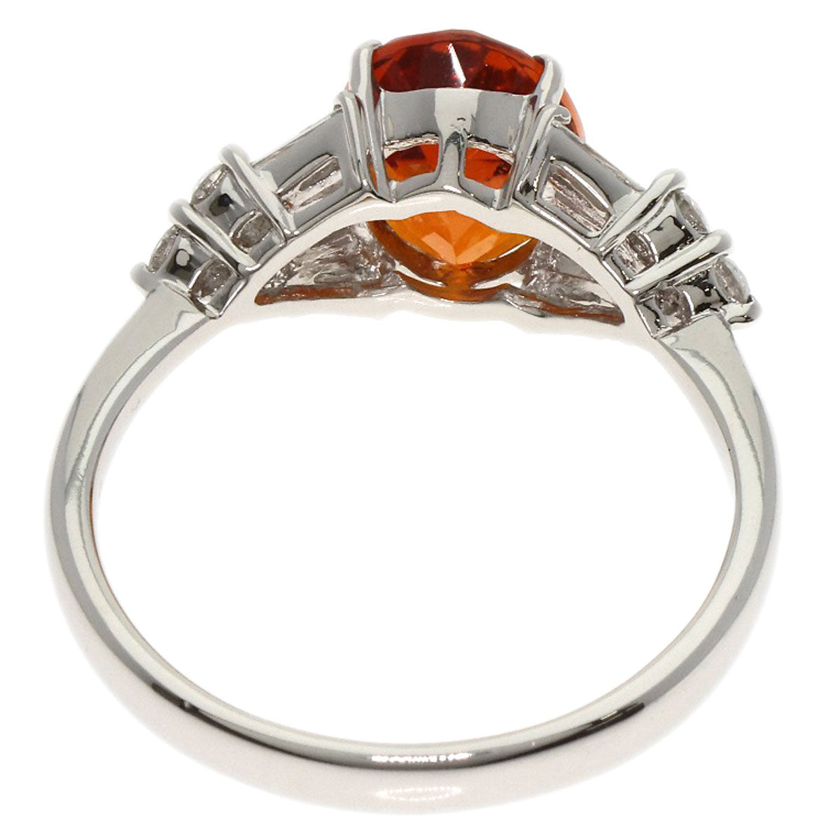 SELECT JEWELRY セレクトジュエリー シトリン ダイヤモンド リング・指輪 PT900 レディース 中古