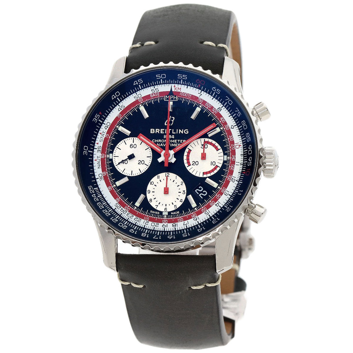 BREITLING ブライトリング AB0121B1B1X2 ナビタイマーB01 クロノグラフ 43 腕時計 SS メンズ 中古