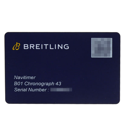 BREITLING ブライトリング AB0121B1B1X2 ナビタイマーB01 クロノグラフ 43 腕時計 SS メンズ 中古