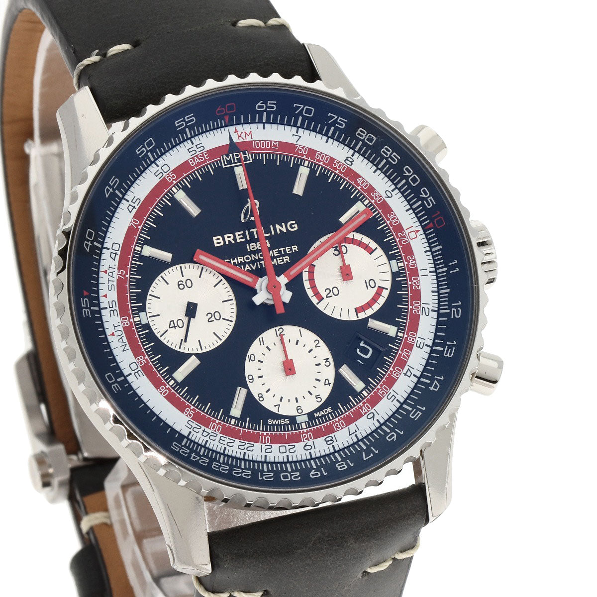 BREITLING ブライトリング AB0121B1B1X2 ナビタイマーB01 クロノグラフ 43 腕時計 SS メンズ 中古