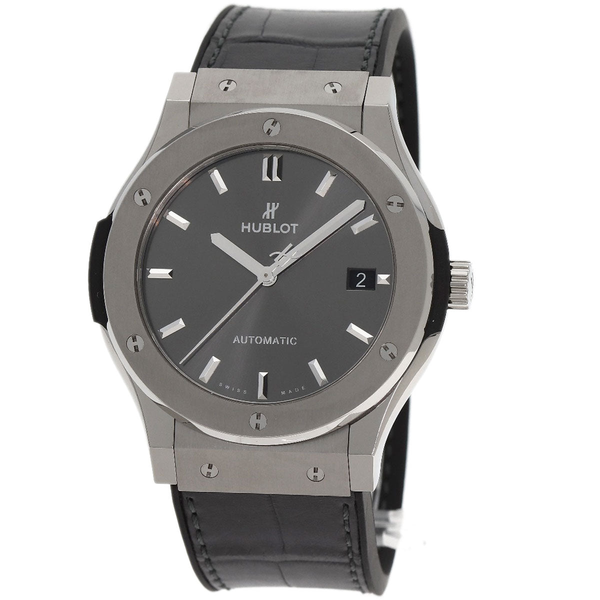 HUBLOT ウブロ 511.NX.7071.LR クラシックフュージョン レーシンググレー 腕時計 チタニウム メンズ 中古