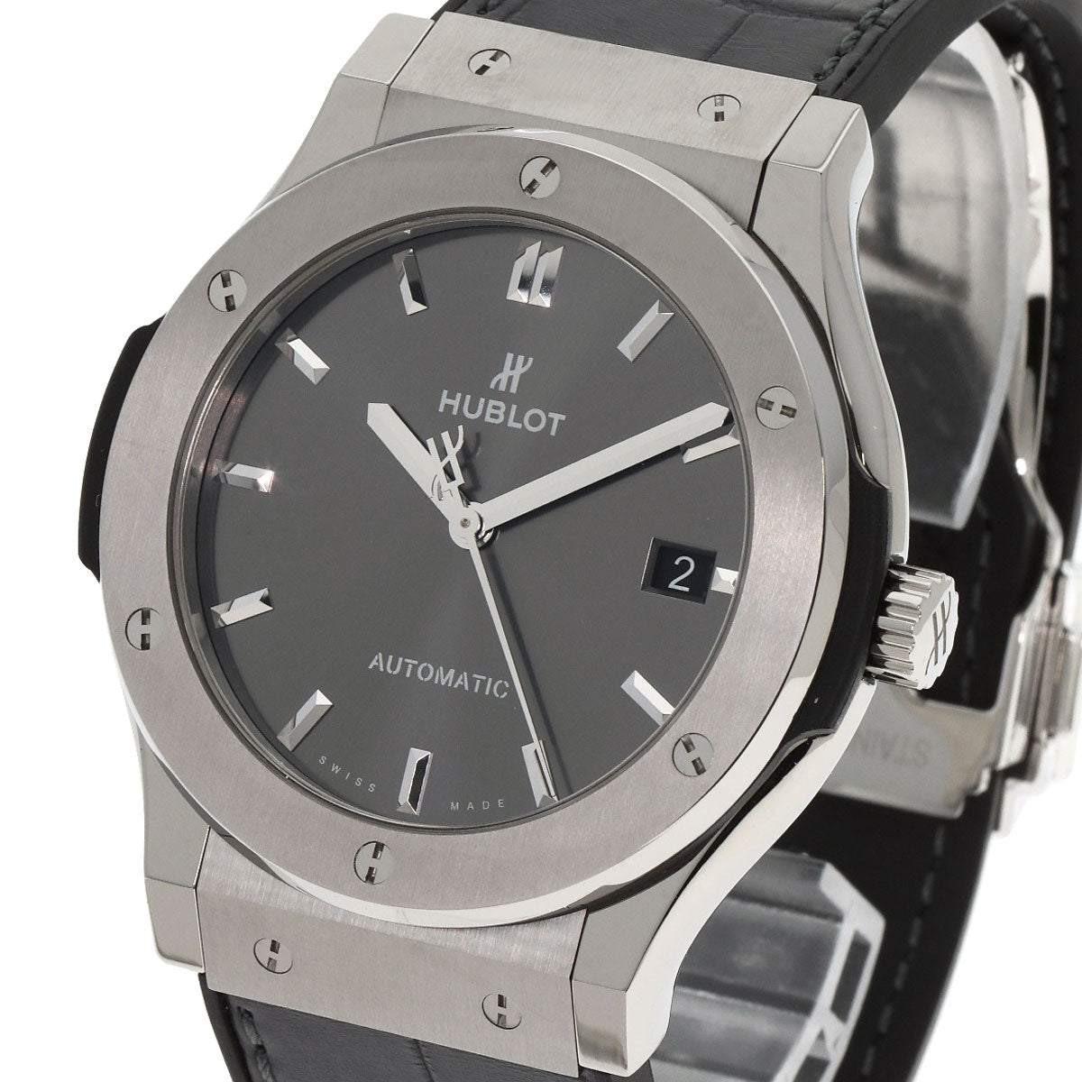 HUBLOT ウブロ 511.NX.7071.LR クラシックフュージョン レーシンググレー 腕時計 チタニウム メンズ 中古
