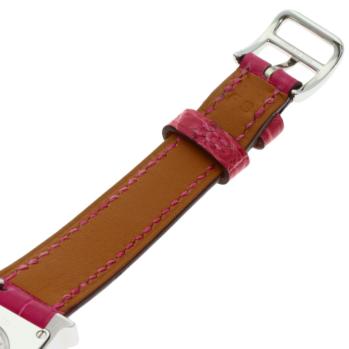 エルメス HH1.131 Hウォッチ ミニ ダイヤモンドベゼル 腕時計 中古 商品画像13