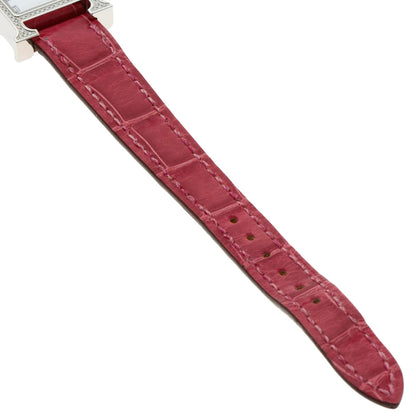 HERMES エルメス HH1.131 Hウォッチ ミニ ダイヤモンドベゼル 腕時計 SS レディース 中古