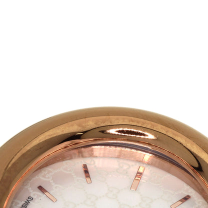 GUCCI グッチ 134.5 GG シェル バングル 腕時計 PGP レディース 中古