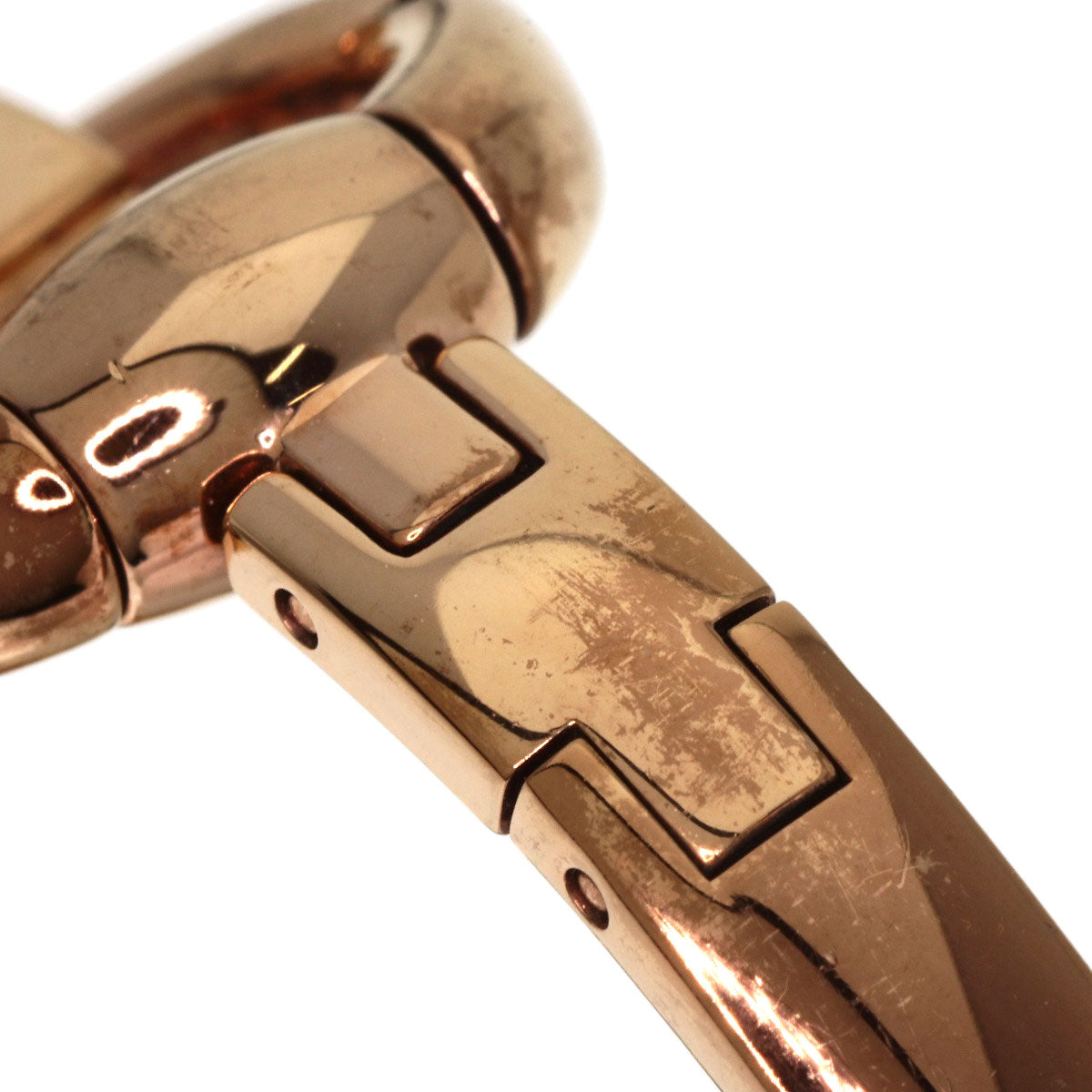 GUCCI グッチ 134.5 GG シェル バングル 腕時計 PGP レディース 中古