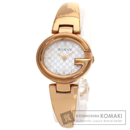 GUCCI グッチ 134.5 GG シェル バングル 腕時計 PGP レディース 中古