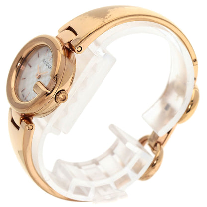 GUCCI グッチ 134.5 GG シェル バングル 腕時計 PGP レディース 中古