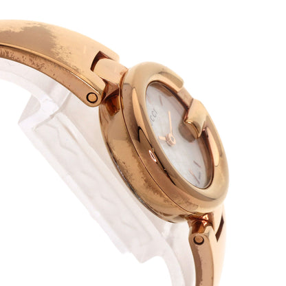 GUCCI グッチ 134.5 GG シェル バングル 腕時計 PGP レディース 中古
