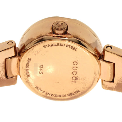GUCCI グッチ 134.5 GG シェル バングル 腕時計 PGP レディース 中古
