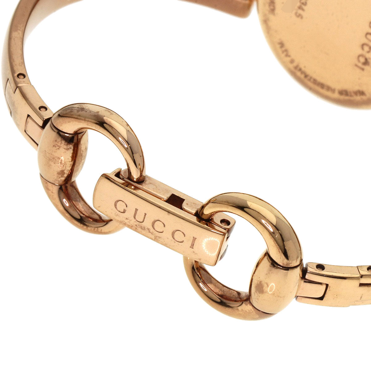 GUCCI グッチ 134.5 GG シェル バングル 腕時計 PGP レディース 中古